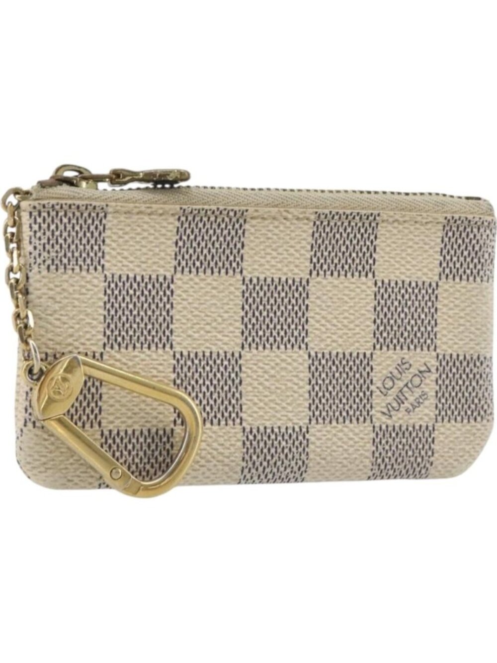 LOUIS VUITTON Damier Azur Pochette Cles Coin Purse N62659